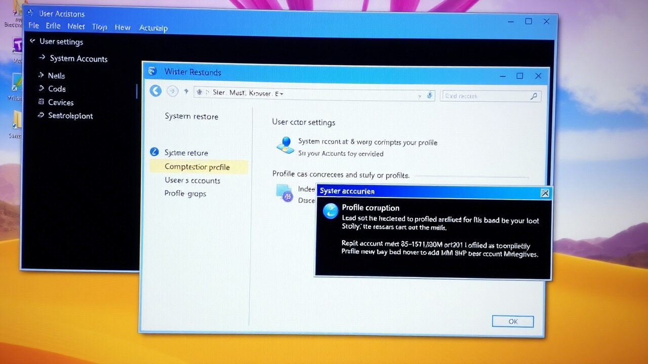 Reset a Corrupted User Profile