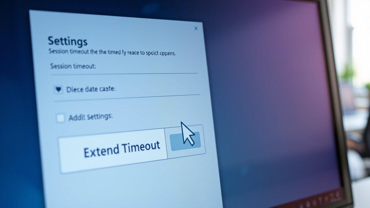 Extend a User Session Timeout