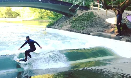 Eisbach River Surfing